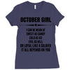 Super October Girl Ladies Fitted T-Shirt