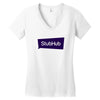 STUB HUBS Women's V-Neck T-Shirt