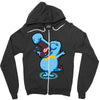 blue crocodile! Zipper Hoodie