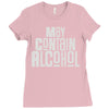may contain alcohol Ladies Fitted T-Shirt