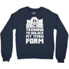 training to unlock my titan form Crewneck Sweatshirt