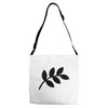 daun hitam Adjustable Strap Totes