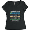 My Mind is Like My internet Browser i Have 19 Tabs Open 3 Are Frozen A Women's Triblend Scoop T-shirt