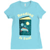 reading is fun Ladies Fitted T-Shirt