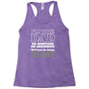 i'm the dad Racerback Tank