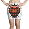 evil face Mini Skirts