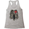 ribcage and heart Racerback Tank
