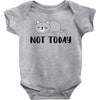 Cat Says Not Today Baby Bodysuit