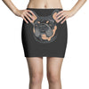 blue and tan frenchie Mini Skirts