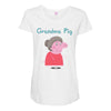 peppa pig grandma pig Maternity Scoop Neck T-shirt