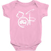 dw drum music instrument logo Baby Onesie