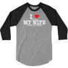 i love when my wife let me go fishing 3/4 Sleeve Shirt
