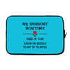 breakfast workout routine girls muscle top Laptop sleeve