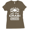 on the crab. Ladies Fitted T-Shirt