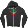 straight outta arkham Zipper Hoodie