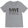 save black V-Neck Tee