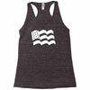 american flag sticker vinyl decal   usa stars united states country ca Racerback Tank
