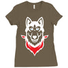 Siberian Husky Ladies Fitted T-Shirt
