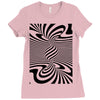 optical illusion Ladies Fitted T-Shirt