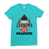 [granma name]proud grandma graduate 2018 Ladies Fitted T-Shirt