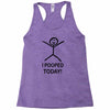 i pooped today Racerback Tank