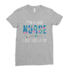 i'm a good nurse i just cuss a lot Ladies Fitted T-Shirt