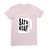 Saturday Beer Ladies Fitted T-Shirt