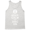 keep calm and disc golf on target frisbee basket Tank Top
