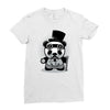 steampunk panda Ladies Fitted T-Shirt