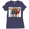 star spangled hammered Ladies Fitted T-Shirt