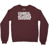 chubby tattooed bearded &amp; awesome Crewneck Sweatshirt