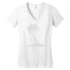 palm tree Women's V-Neck T-Shirt