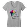 fly a kite Women's V-Neck T-Shirt