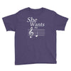she wants the d black Youth Tee
