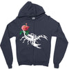 scorpio rose Zipper Hoodie