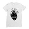 eiffel heart Ladies Fitted T-Shirt
