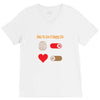 How To Live A Happy Life V-Neck Tee