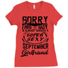 This Guy Is Taken By A Super Sexy September Girlfriend Ladies Fitted T-Shirt