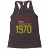awesome since november 1970 Racerback Tank
