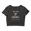 santa capricorn christmas ugly t shirts Crop Top