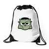 monster owls   frankenstein Drawstring Bags