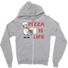 pizza is love pizza is life Zipper Hoodie