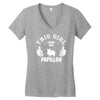 This Girl Loves Her Papillo Women's V-Neck T-Shirt