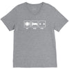 v1 eat sleep code V-Neck Tee