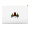 lumberjack tree merry christmas Accessory Pouches