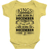 Real Kings Are Born On December 13 Baby Onesie