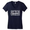get to da choppa Women's V-Neck T-Shirt
