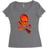 skull squad Women's Triblend Scoop T-shirt