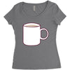 glass and coffee Women's Triblend Scoop T-shirt