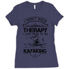 I Don't Need Therapy Just to Go Kayaking Ladies Fitted T-Shirt
